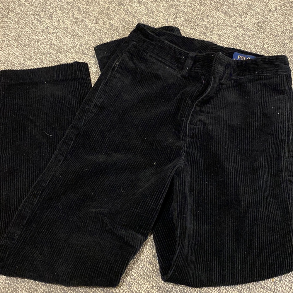 Boys black corduroys